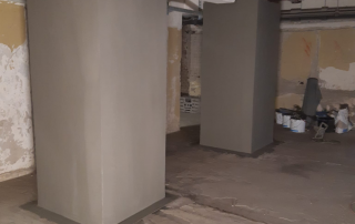 Fertiggestellte Stahlbetonstütze